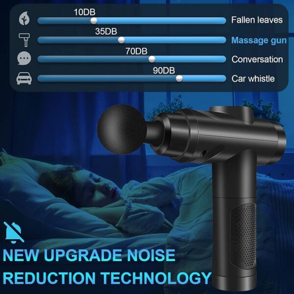 Massage Gun Deep Tissue, Muscle Percussion Massager with 30 Speeds Quiet Hand Massagers with LCD Touch Screen