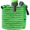 Expandable Garden Hose - 150FT Heavy Duty Water Hose, Retractable Hose with 3/4-Inch Solid Brass Fittings