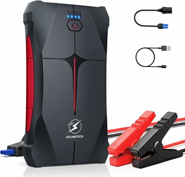 Car Jump Starter, FLYLINKTECH 4000A Peak 12V Portable Car Battery Jump Starter Booster (up to 9.0L Gas Or 8.5L Diesel Engine)