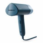 Philips 3000 Series Handheld Steamer, 1000W, 20 g/min Steam, Kills Germs, Detachable 100ml Water Tank, Compact + Foldable, Plastic Plate, Blue