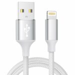 iPhone Charger Cable 2M, MFi Certified Lightning Cable Fast Charging iPhone Cable Lead Nylon Lightning to USB Cable for iPhone