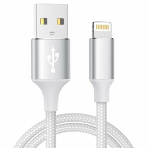 iPhone Charger Cable 2M, MFi Certified Lightning Cable Fast Charging iPhone Cable Lead Nylon Lightning to USB Cable for iPhone