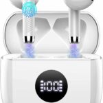 Wireless Earbuds, Bluetooth 5.4 Headphones in Ear with 4 ENC Noise Cancelling Mic, Bluetooth Earbuds 40Hrs Playtime, HiFi Stereo Deep Bass Wireless