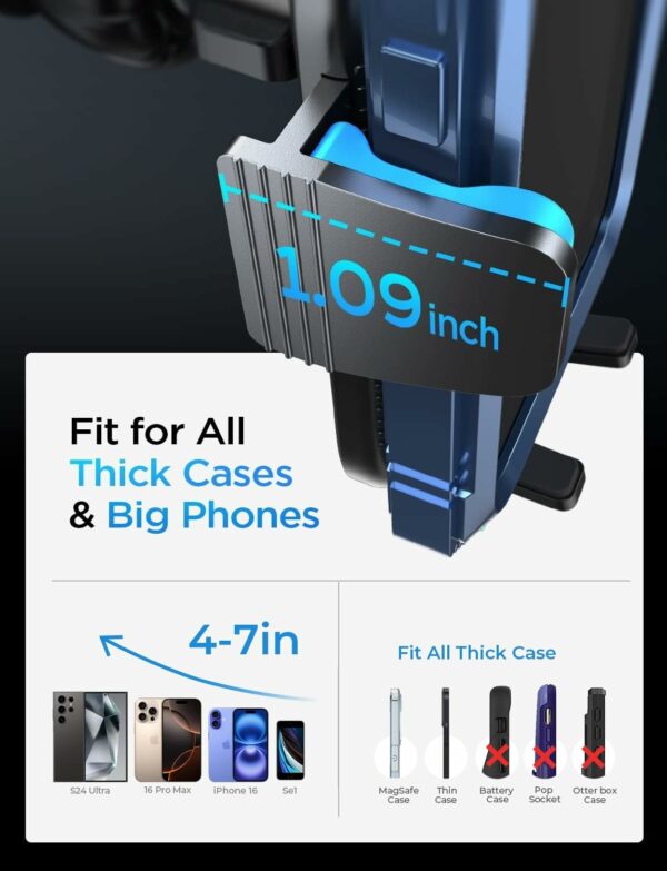 Car Phone Holder, Mobile Phone Holder for Cars Air Vent, [360° Rotation] [Ultra Stable] LISEN Car Phone Mount for iPhone and Samsung