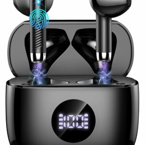 Wireless Earbuds, Bluetooth 5.4 Headphones in Ear with 4 ENC Noise Cancelling Mic, Bluetooth Earbuds 40H Playtime, Ear Buds HiFi Stereo Deep Bass