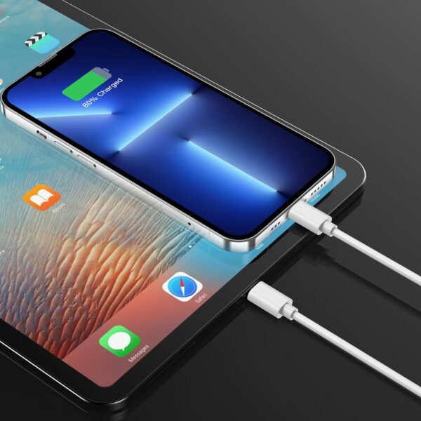 2Pack 1M iPhone Charger Cable [Apple MFi Certified] Lightning to USB Cable Lead 3 Foot, 2.4A Fast Charging Cable for iPhone, iPad and iPod