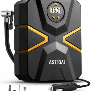 AstroAI Tyre Inflator Air Compressor 12V DC, Digital Car Tyre Pump 150 PSI, Preset Tyre Pressure & Auto Shutoff, Electric Air Pump