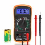 Beizkna Digital Multimeter Voltmeter Battery Voltage Multi Tester AC DC Volt OHM Amp Current Meter Continuity Circuit Resistance Electrical Tester