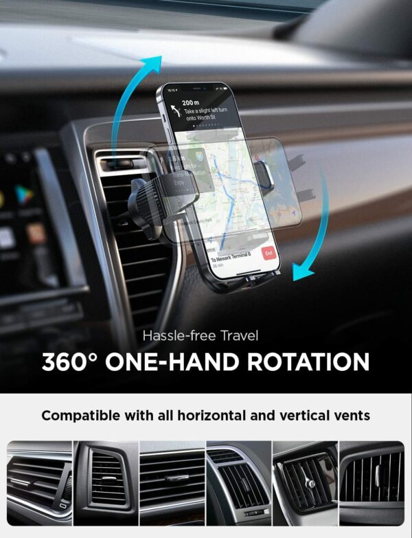 Car Phone Holder, Mobile Phone Holder for Cars Air Vent, [360° Rotation] [Ultra Stable] LISEN Car Phone Mount for iPhone and Samsung