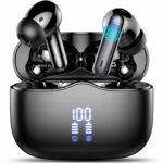 Wireless Earbuds, Bluetooth 5.3 Headphones in Ear with HiFi Stereo Deep Bass, 4 ENC Noise Cancelling Mic Wireless Earphones 40H, IP7 Waterproof, USB-C