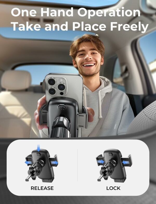 Car Phone Holder, Mobile Phone Holder for Cars Air Vent, [360° Rotation] [Ultra Stable] LISEN Car Phone Mount for iPhone and Samsung