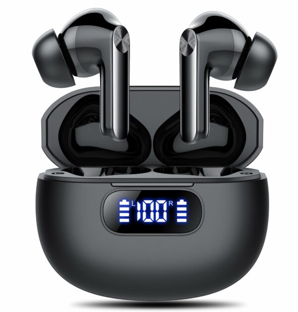 Ear buds Wireless Earbuds, Bluetooth 5.3 Headphones 2025 NEW Wireless Earphones, 4 ENC Noise Cancelling Mic, HiFi Stereo, 48H Playtime