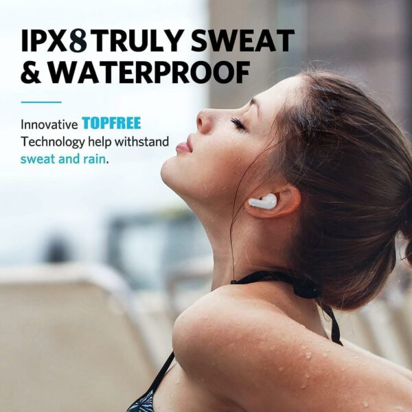 Wireless Earbuds, Bluetooth 5.3 in Ear Headphones with Noise Cancelling Mic, 48H Playtime HiFi Stereo Bluetooth Earphones, IPX8 for iPhone/Android/IOS
