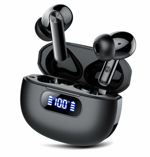 Ear buds Wireless Earbuds, Bluetooth 5.3 Headphones 2025 NEW Wireless Earphones, 4 ENC Noise Cancelling Mic, HiFi Stereo, 48H Playtime