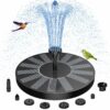 AISITIN Solar Water Fountain, Solar Powered Water Fountain with 6 Nozzles, Floating Solar Pond Pump for Bird Bath, Garden, Pond, Pool and Fish Tank