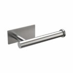 Chrome Toilet Roll Holder Wall Mounted, Self Adhesive Toilet Paper Holder for Bathroom & Kitchen, Waterproof, No Drilling
