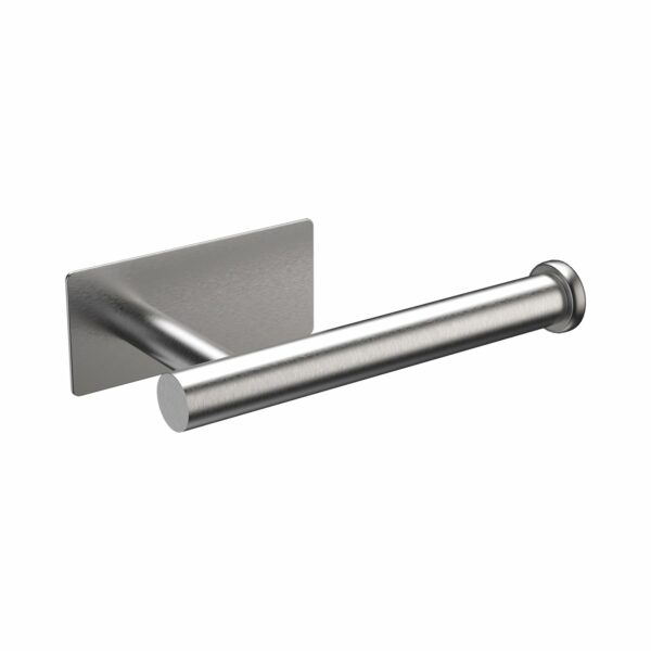 Chrome Toilet Roll Holder Wall Mounted, Self Adhesive Toilet Paper Holder for Bathroom & Kitchen, Waterproof, No Drilling
