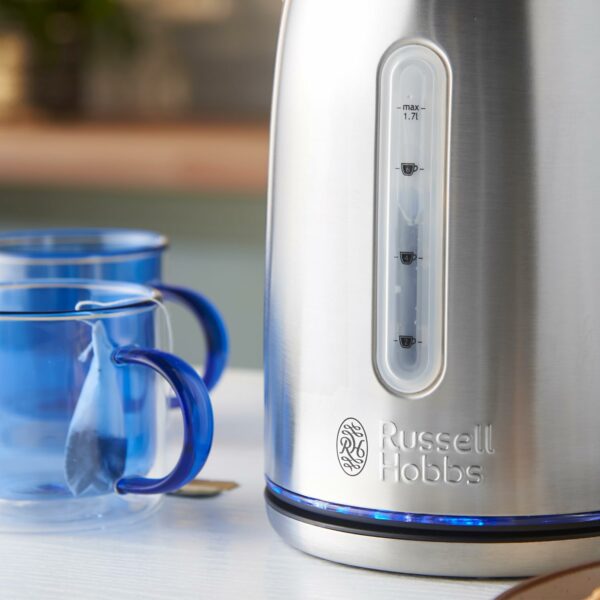 Russell Hobbs Brushed Stainless Steel Electric 1.7L Cordless Kettle