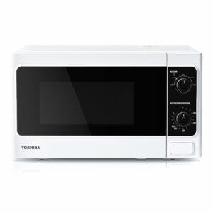 TOSHIBA 20 Liter 800W Manual Control Solo Small Microwave, Compact with 5 Power Levels, Automatic Defrost Function