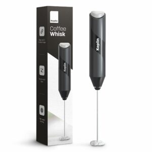Handheld Milk Frother - Stainless Steel Electric Whisk - Portable Battery-Operated Coffee Frother for Lattes, Matcha, Protein Shakes