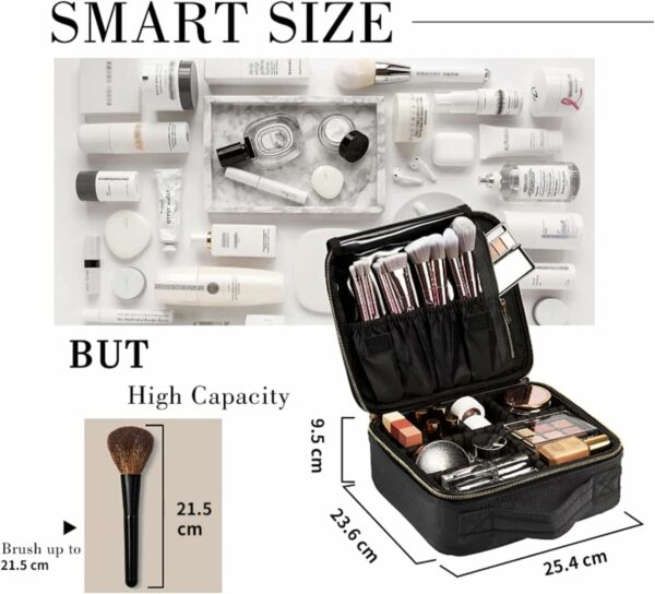 Makeup Bag Cosmetic Case Vanity Travel Beauty Box Make Up Train Case Hairdressing Tools Organiser