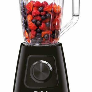 Tefal Blendforce II Blender, 2L Plastic Jug, 1.25L Effective Capacity, 600W, 4 Removable Stainless Steel Blades, Smoothie Blender