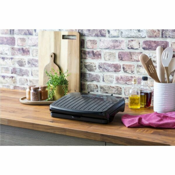 George Foreman Medium Electric Fit Grill Non stick, Healthy, Griddle, Toastie, Hot plate, Panini, BBQ, Energy saving