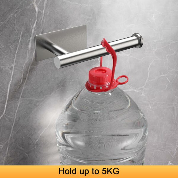 Chrome Toilet Roll Holder Wall Mounted, Self Adhesive Toilet Paper Holder for Bathroom & Kitchen, Waterproof, No Drilling