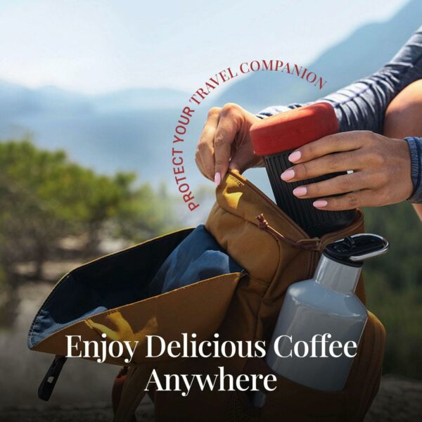Aeropress Go Portable Travel Coffee Press Kit, 1-3 Cups in a Minute, Coffee, Espresso, & Cold Brew Maker