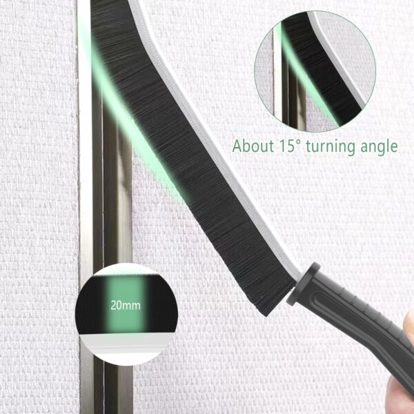 Crevice Cleaning Brush, 2 Pcs Bathroom Crevice Gaps Cleaning Brush Groove Crevice Cleaning Tool for Narrow Corners in Home Kitchen Bathroom