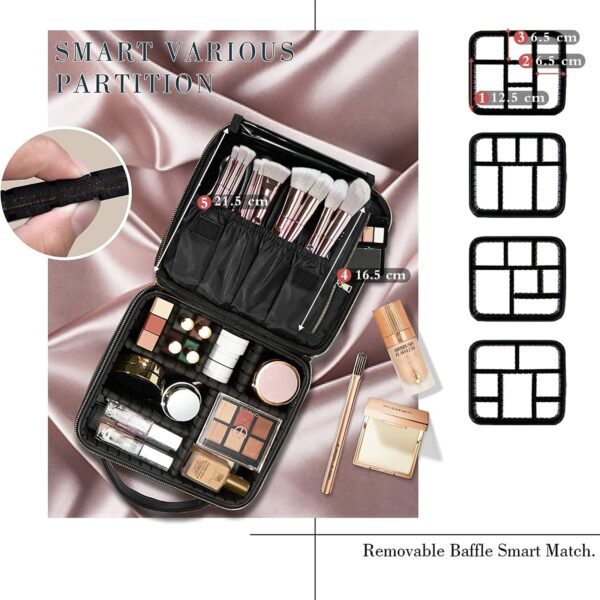 Makeup Bag Cosmetic Case Vanity Travel Beauty Box Make Up Train Case Hairdressing Tools Organiser
