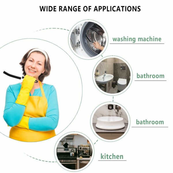 Crevice Cleaning Brush, 2 Pcs Bathroom Crevice Gaps Cleaning Brush Groove Crevice Cleaning Tool for Narrow Corners in Home Kitchen Bathroom
