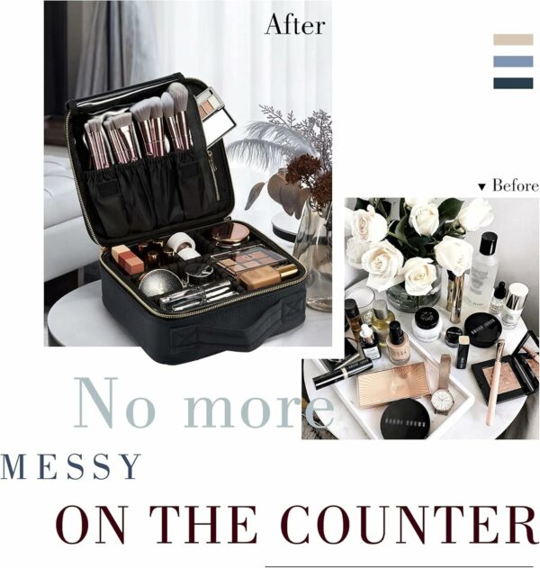 Makeup Bag Cosmetic Case Vanity Travel Beauty Box Make Up Train Case Hairdressing Tools Organiser
