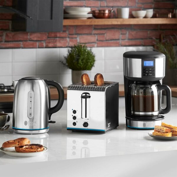 Russell Hobbs Brushed Stainless Steel Electric 1.7L Cordless Kettle