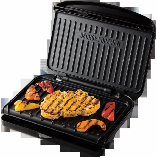 George Foreman Medium Electric Fit Grill Non stick, Healthy, Griddle, Toastie, Hot plate, Panini, BBQ, Energy saving
