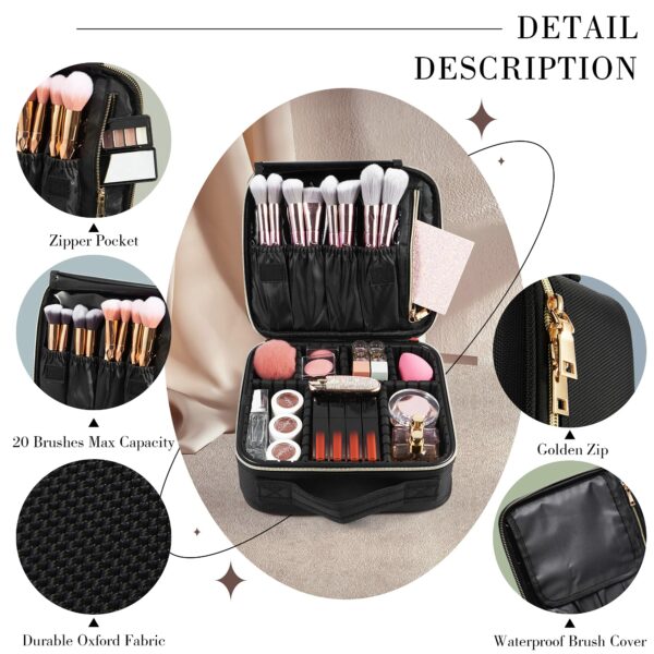 Makeup Bag Cosmetic Case Vanity Travel Beauty Box Make Up Train Case Hairdressing Tools Organiser