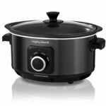 Morphy Richards 3.5L Sear & Stew Slow Cooker, Shatter Resistant Aluminium Pot, 3 Heat Settings, Hob Proof, Easy Clean