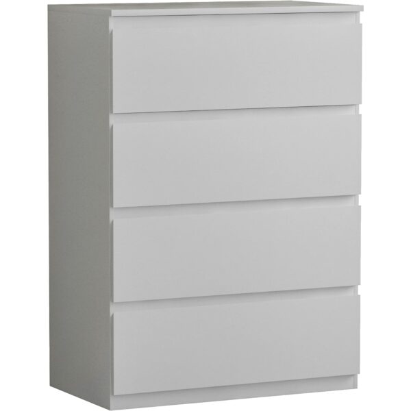 Drawer Chests White, 4 Drawer