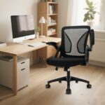 Ergonomic High Back Office Chair with Adjustable Armrest & Lumbar Support – Black