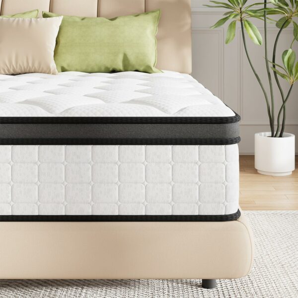 Mattress Single Memory Foam Pocket Spring Mattress Orthopedic 90x190x27cm