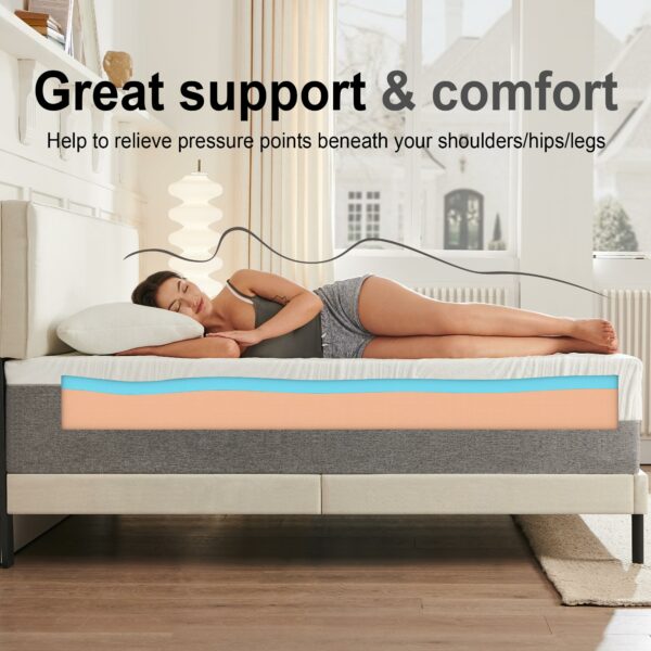 Double Mattress Memory Foam Mattress 135x190x20cm