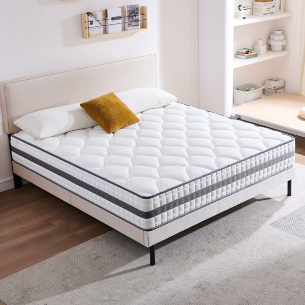 King Mattress Hybrid Memory Foam and Spring 150x200x25cm